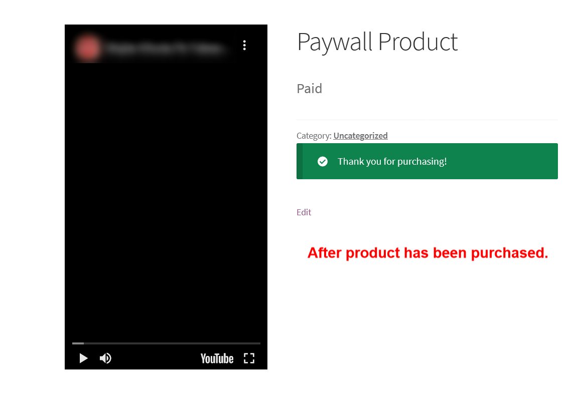 Paywall untuk WooCommerce Sebelum Dibeli Setelah Produk Dibeli