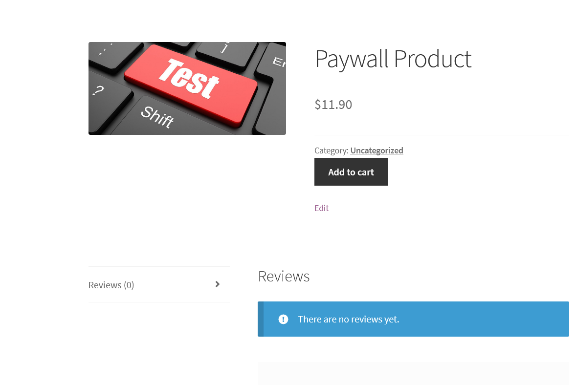 Paywall for WooCommerce Before Purchased Single Product Page